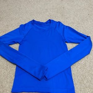 Lululemon Long Sleeve Swiftly Tech, Race Length Symphony Blue